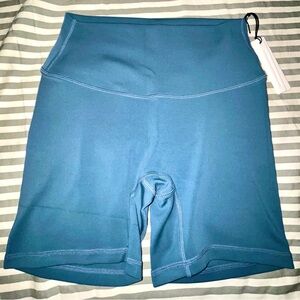 Paragon Fitwear Reluna Original High-Rise Sculptseam Plus Short 5" in Teal Sz M